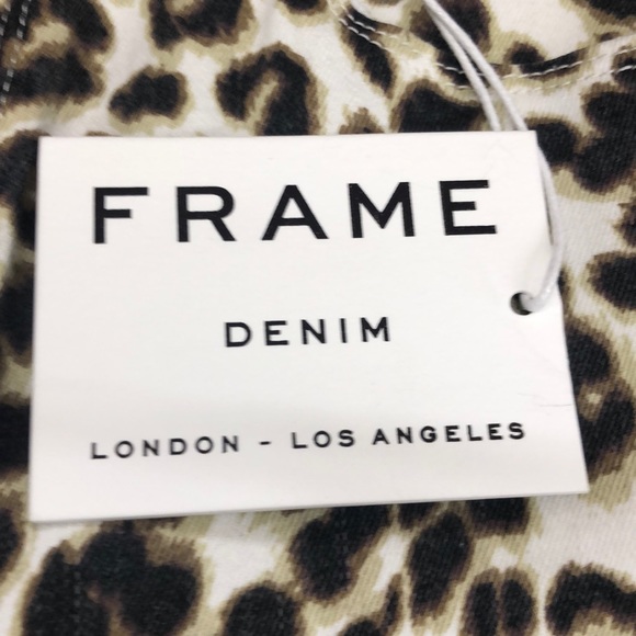 Frame Jeans Ali Leopard Print High Waist Skinny 29 - Picture 10 of 12